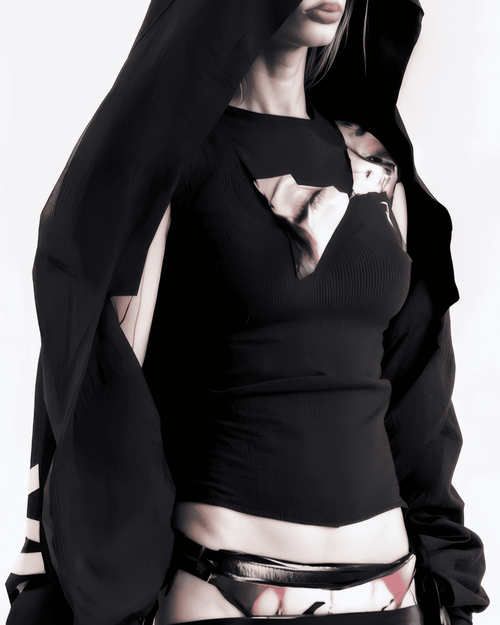FMXIS Signature Cropped  Zip-Up Hoodie