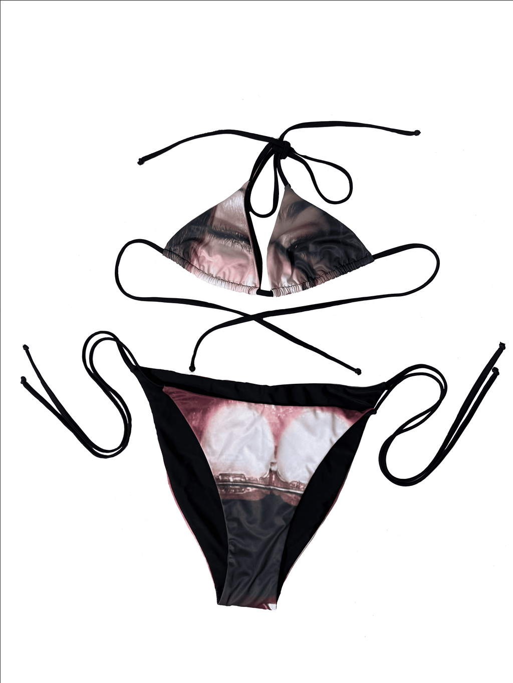 FMXIS Face-Print Bikini Set