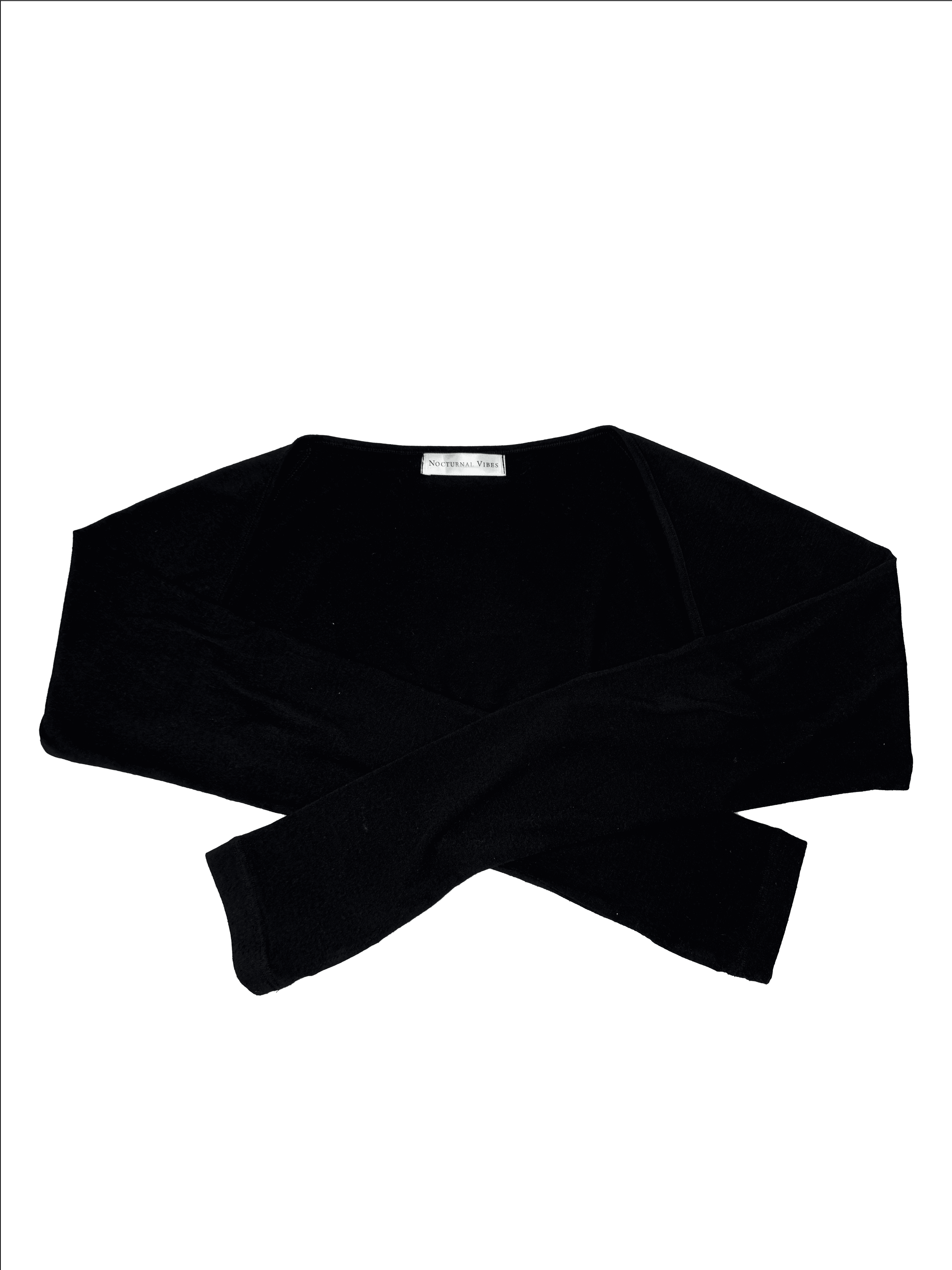 FMXIS Slim Cut-Off Black Bolero