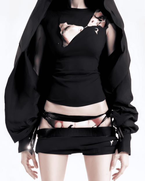 FMXIS Signature Cropped  Zip-Up Hoodie