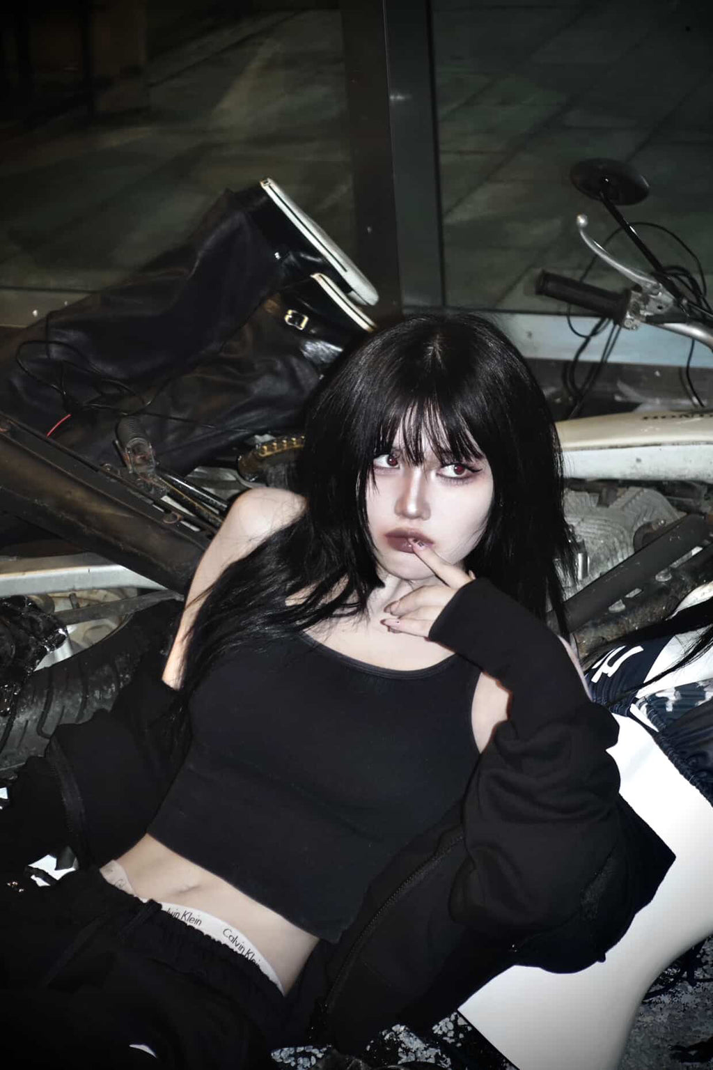 FMXIS Signature Cropped  Zip-Up Hoodie